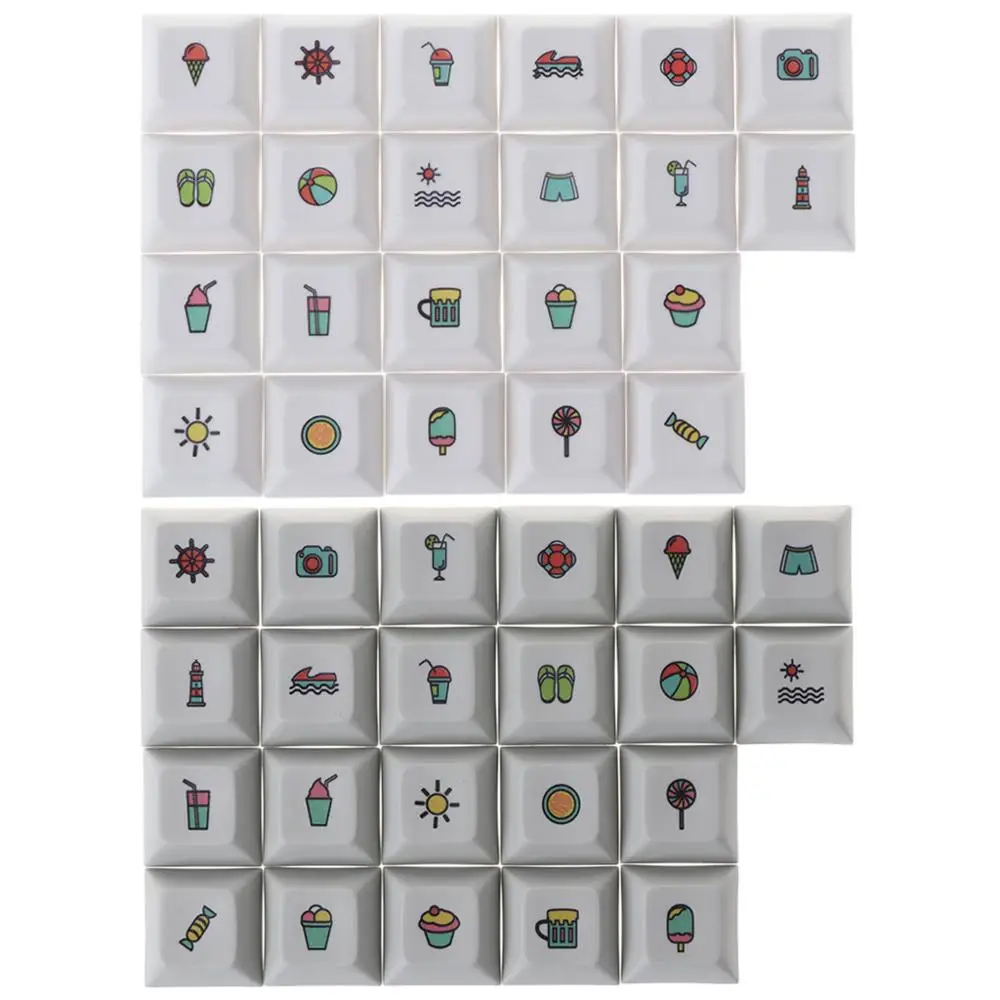 

DSA Profile Personality 22 Keyboard Keycap Dye Sublimation PBT Key Cap Hat for PC Computer Notebook Use Supplies