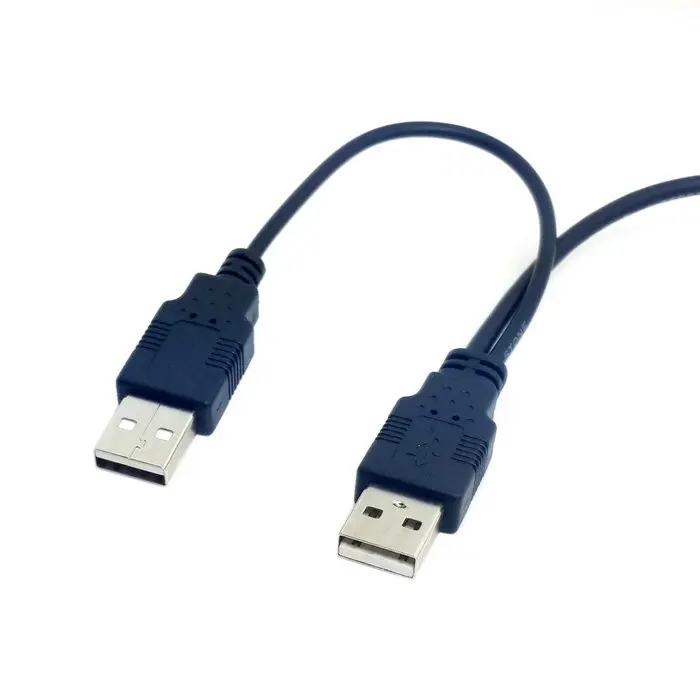 Двойной USB 2,0 Male to standard B Male Y кабель 80 см для принтера и сканера и внешнего жесткого диска