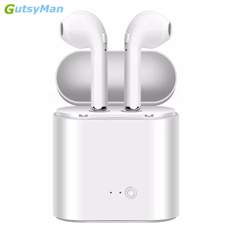 GutsyMan i7S TWS Mini Bluetooth Earphones Headphones Stereo Bass Wireless Headset Earbuds with Charging Box for All Smart phones
GutsyMan i7S TWS Mini Bluetooth Earphones Headphones Stereo Bass Wireless Headset Earbuds with Charging Box for All Smart phones