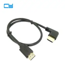 Кабель HDMI 2.0 угол 90 градусов HDMI кабель HDMI 4 К HDMI кабель 4 К 1080 P 3D для PS3 проектор HD компьютерный кабель 15 см/60 см/180 см