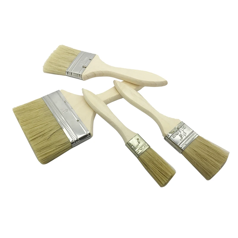 Mainpoint 9Pcs Bristle Hair Wall Paint Brushes Wooden Handle Oil Drawing  Sweep Brush Manual Cleaning Artist Painting Sets Tools|paint brushes wooden|wall  paint brushpaint brush bristles - AliExpress