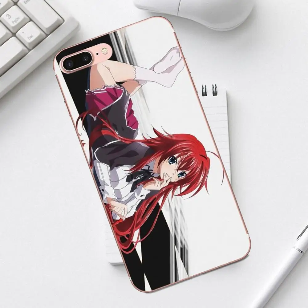 Мягкий чехол qdoupz для iPhone 4 4S 5 5C SE 6 6S 7 8 Plus X XS Max XR Galaxy A3 A5 J1 J3 J5 J7 Akeno Rias Gremory High School Dxd