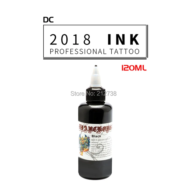 Professional Tattoo Ink Supply 4OZ 120ml/bottle Black Color Top Pigment