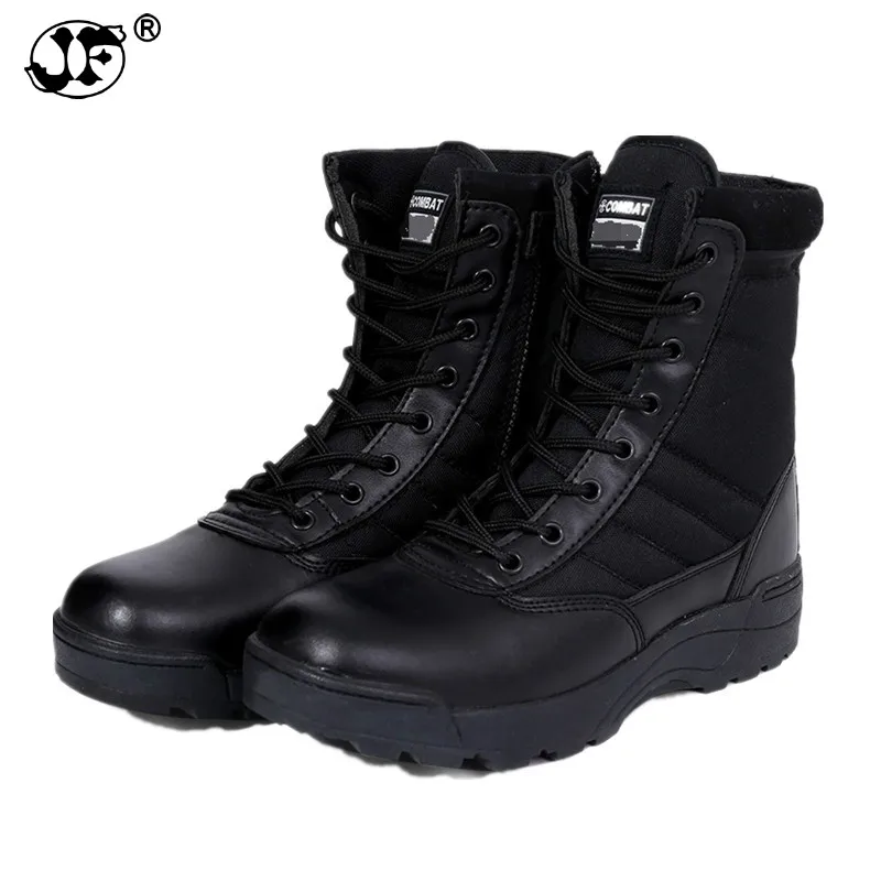 

Big Size 46 Winter/autumn Brand Men Military Leather Boots Special Forces Tactical Desert Combat Boats Outdoor Shoes Snow Boots8