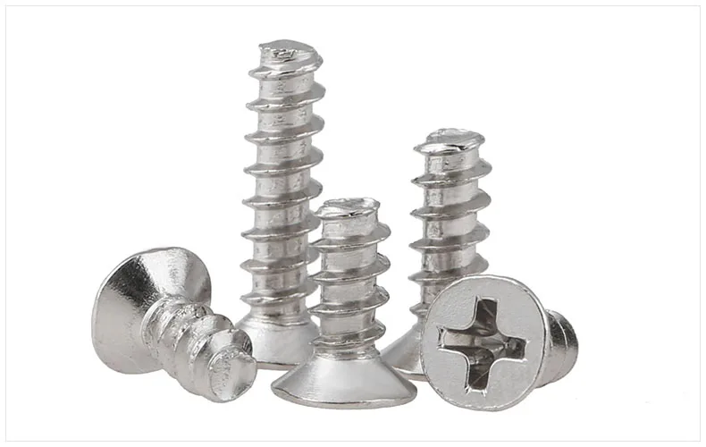 

304 stainless steel Flat head self-tapping screws Hirao M2 M2.2 M2.6 M3 M4 M2.2*6 screws KB screws