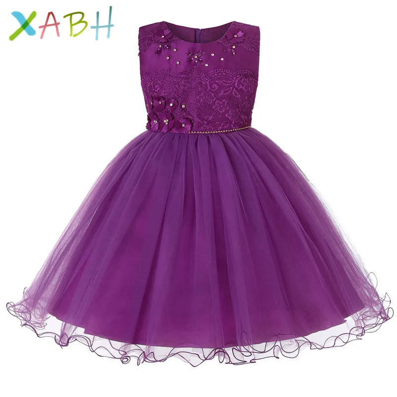 

EAZII Flower Girl Dress Princess Tutu Wedding Dresses for Girls Elegant Kids Party Wear Ceremonies Birthday Baptism Cake Dress