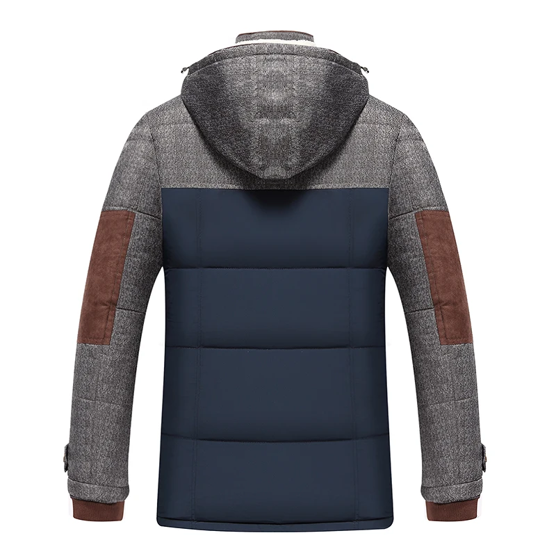 Cena Marka kurtka zimowa mężczyźni moda M 5XL nowy nabytek dorywczo cienka bawełna gruby mężczyzna płaszcz parki z kapturem ciepłe Casaco Masculino