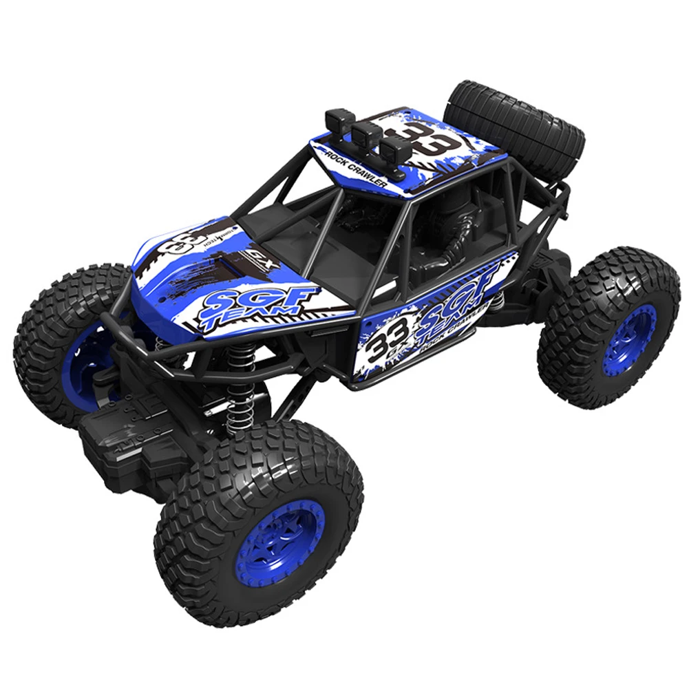 2,4 GHz 4WD RC автомобиль 1/20 RC Внедорожник Радио пульт дистанционного управления игрушка скалолазание автомобиль ребенок мальчик подарок на день рождения USB электрическая игрушка - Цвет: Синий