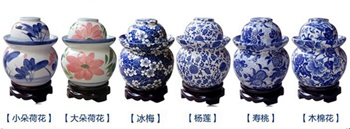 Много Jingdezhen керамический синий и белый фарфор сосуд для хранения