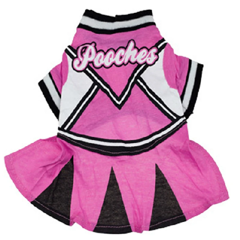 Cheerleading Dress For Dogs Pet Pink Skirt Clothes For Dogs Cats