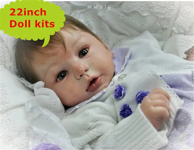 NPK Reborn Baby Mold Reborn Doll наборы полный силикон Неокрашенная кукла части для DIY 22 дюймов мальчик/девочка Reborn кукла игрушки горячий подарок для ребенка