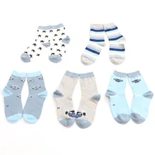 5 пар/лот, весенне-осенние детские носки из чистого хлопка тонкие хлопковые носки в полоску со звездами для мальчиков, в полоску, с мультяшными рисунками, милые носки для мальчиков