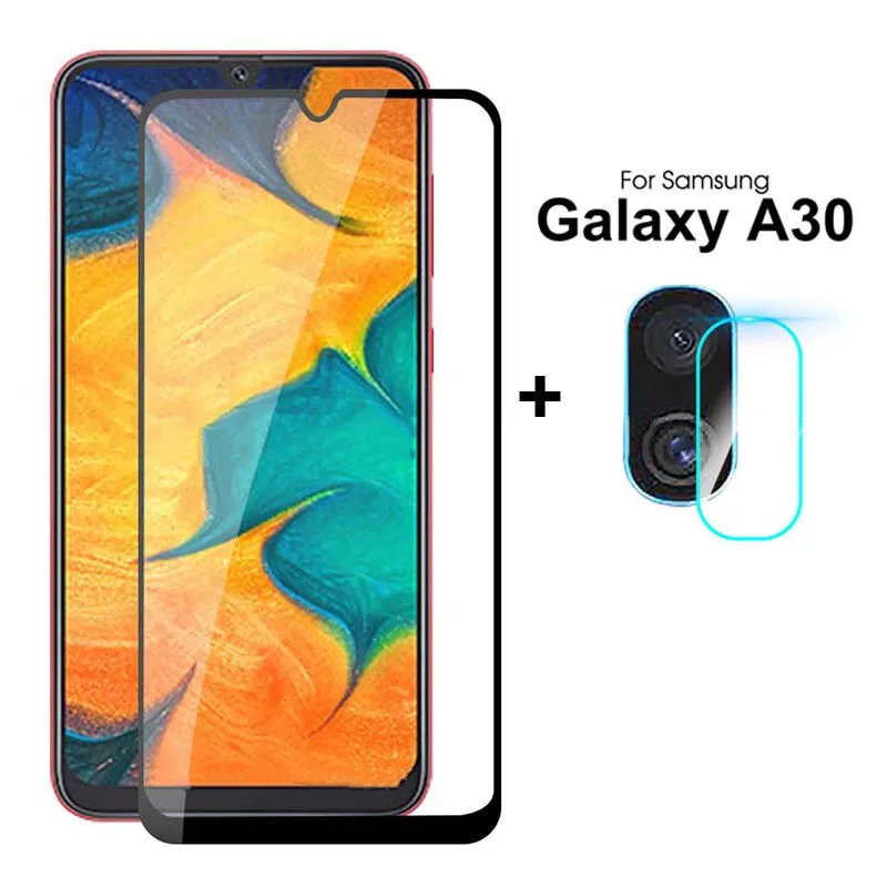 Закаленное стекло 2 в 1 для Samsung galaxy A20 A30 A40 A50 A70 Защитная пленка объектива камеры M20
