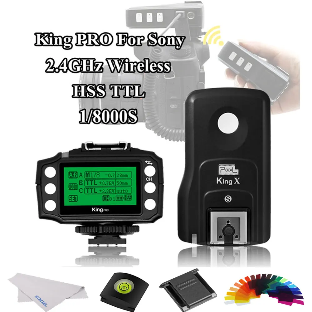 Беспроводной приемник триггер PIXEL King Pro для Sony 2 4G TTL HSS A7 A7S A7R A7RII A7M3 A9 A77II|Пульты и