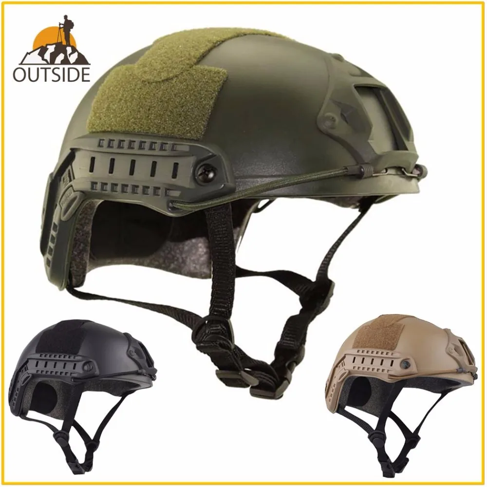 

High Quality Protective Paintball Wargame Helmet Army Airsoft MH Tactical FAST Helmet with Protective Goggle Lightweight
