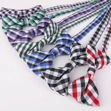 Детские галстуки-бабочки в шотландскую клетку; Детские хлопковые смокинги с бантиками; вечерние жаккардовые галстуки-бабочки для мальчиков и девочек; 16 цветов