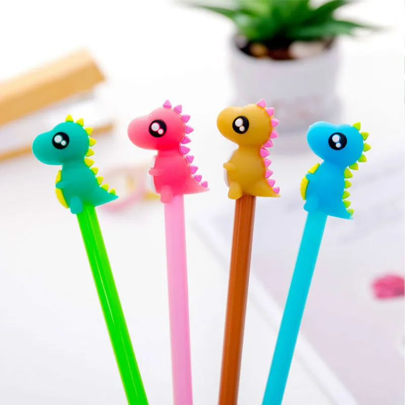 

36 pcs Monster Neutral Pen Cute Cartoon Small Dinosaur Modeling Student Stationery Black Pen Wholesale Writing for School Pens