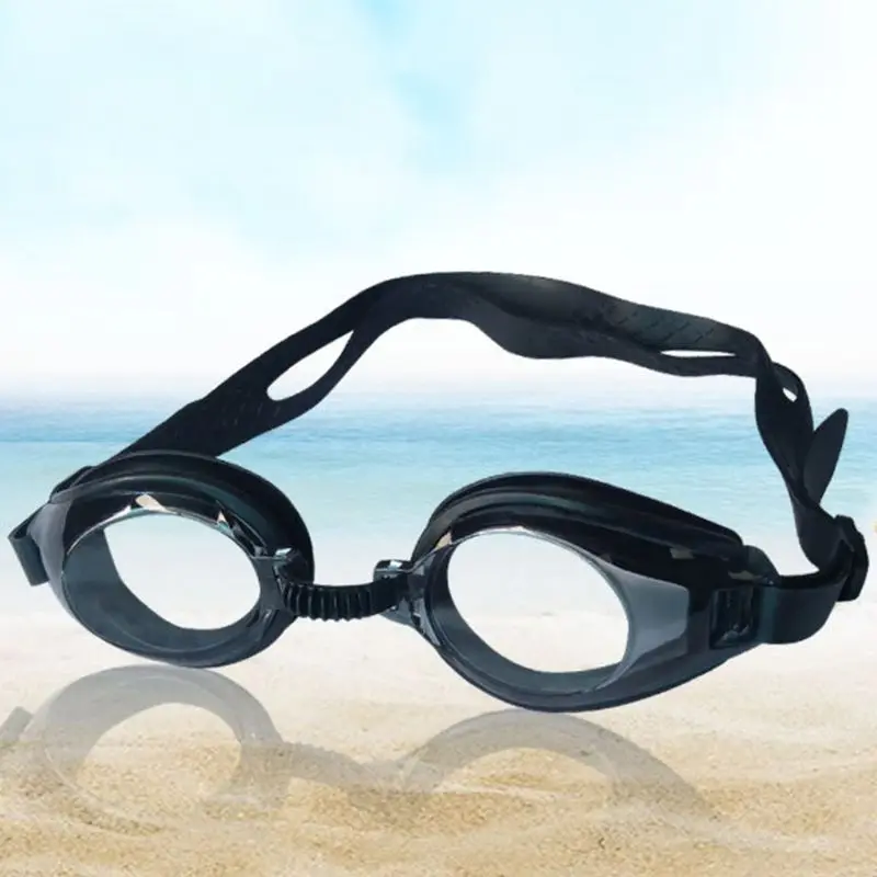 

1 Set Adult/Kid Swimming Goggles No Leaking Anti Fog Waterproof UV Protection Adjustable Rubber Band Optical Glasses