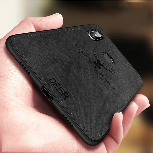 For Xiaomi Redmi Note 5 Case Cloth Distressed Hard Back Cover Soft Frame Fabric Fundas Xiomi Redmi Note 5 Pro Note5 Phone Cases