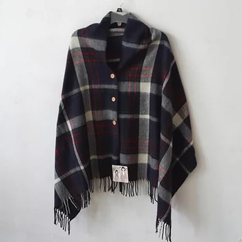 

Autumn Shawl Cardigans Women Plaid Sweaters Knitted Tops Tassel Hem Bat Sleeve Cloak Sweater Shawl Plus Size Women scarf z30