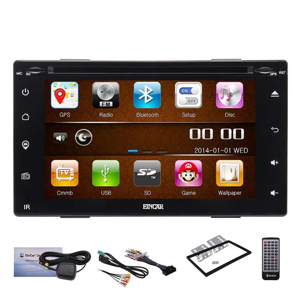 Perfect Double din car radio Capacitive screen GPS universal car radio two 2 din Car DVD player GPS navigation free GPS map 2DIN  DVD 2