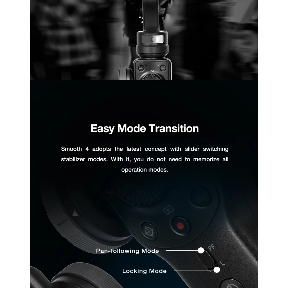 ZHIYUN Smooth 4 Мобильный шарнирный стабилизатор с 3 Осями для слежения за объектом для телефонов на базе Android с Bluetooth iPhone samsung и экшн Камера Ручной Стабилизатор