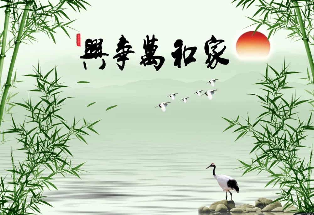 Украшение для дома, спальни, занавеска «москитная сетка», 3D занавеска s Bamboo Sunrise Bird, пейзаж, затемненная занавеска для окна s