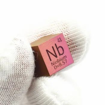 

Metal Pink Niobium Cube for Element Collection Science Experiment 99.95% 3N5 10x10x10mm Colorful Nb Cube 4 Research Shining