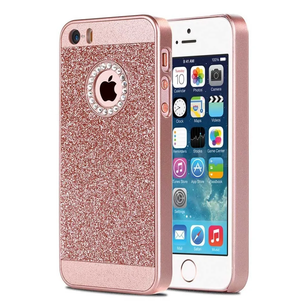 For Iphone 5s Case Iphone Se Case Luxury Shiny Bling Pc Case With Crystal Sparkly Rhinestone Protective Case For Iphone 5 5s Se For Iphone For Iphone 5scase For Iphone 5s Aliexpress