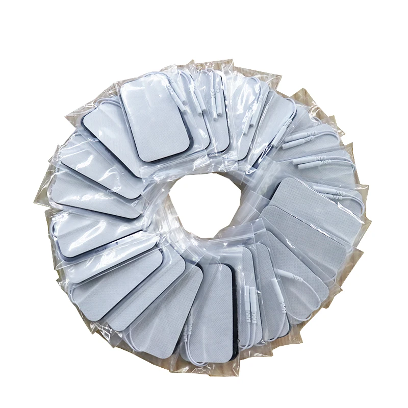 50 pcs/9x5cm/2mm Plug Reusable Tens Electrode Pad For Pulse Digital Acupuncture Therapy Massager/Electrical Muscle Stimulator 50 pcs/9x5cm/2mm Plug Reusable Tens Electrode Pad For Pulse Digital Acupuncture Therapy Massager/Electrical Muscle Stimulator