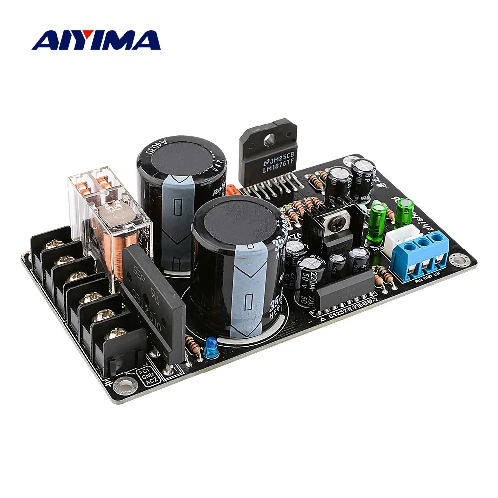 AIYIMA LM1876 усилитель мощности аудио Плата чистый задний 2 0 канальный HIFI DIY звуковые