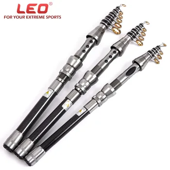 

LEO Spinning Fishing Reel Rod Portable Telescopic Steel Pole Carp Hand Fishing Tackle Lure Rod Fishing accessories carp fishing