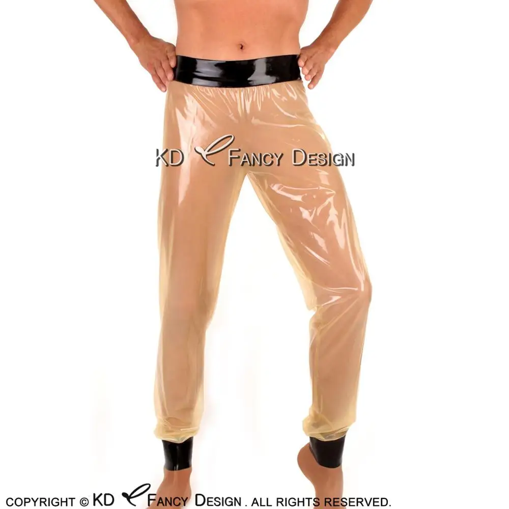Transparent And Black Sexy Loose Latex 