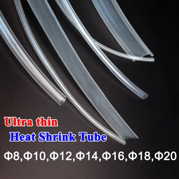 

1Meter 2:1 Heat Shrink Transparent Tubing clear 8MM 10MM 12MM 14MM 16MM 18MM 20MM Heatshrink Tube cable Sleeving Wrap Wire kit