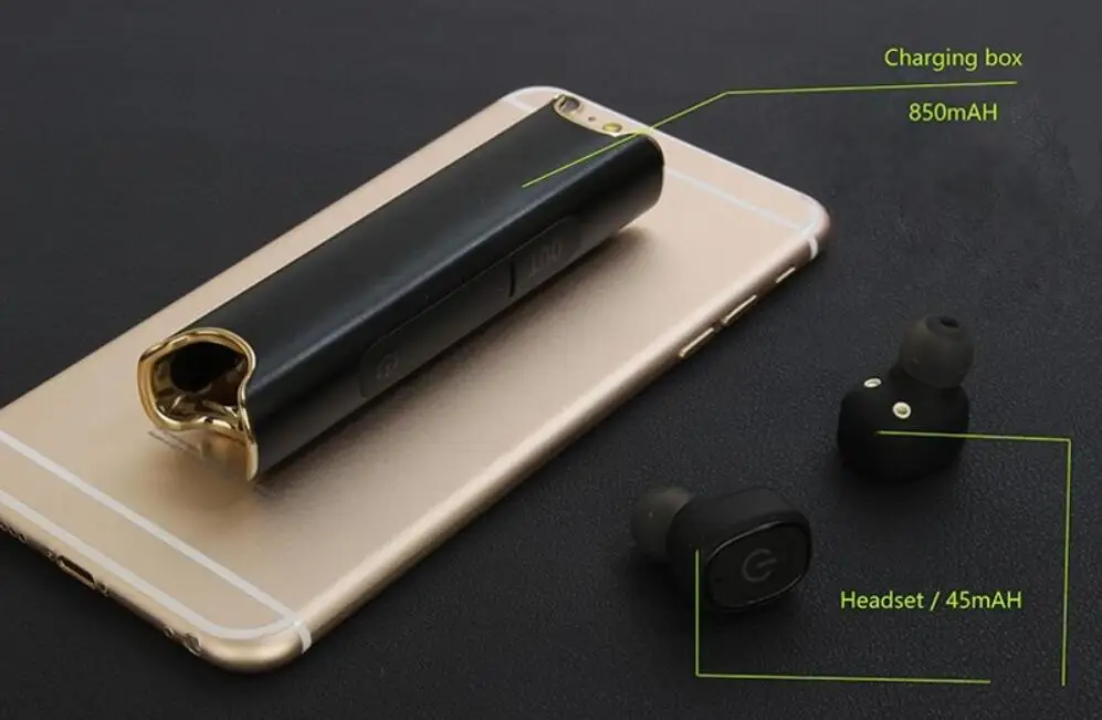 S2 True беспроводной Bluetooth Наушники мини СПЦ наушники IPX7 Водонепроницаемый спортивные наушники близнецов стерео гарнитура с Micro