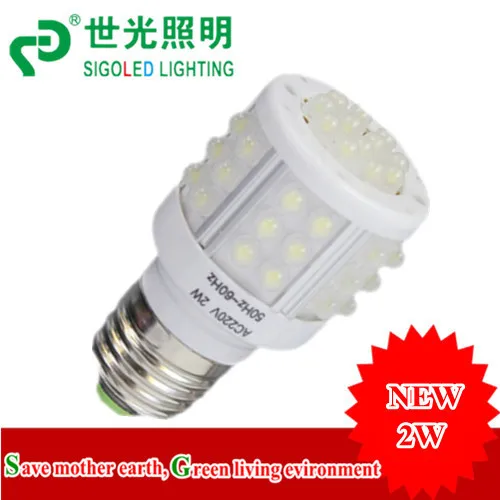 Free shipping-new design led corn light led corn bulb 2W -G24,G23,E27,warm white/white