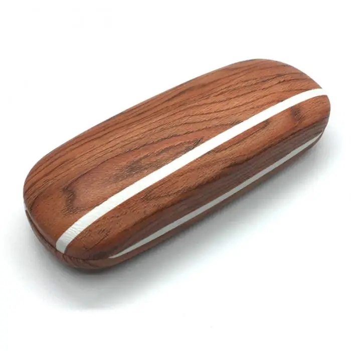 Portable Glasses Case Hard Wooden Grain Spectacle Frame Box Reading Glasses Sunglasses Holder Storage Case NGD88