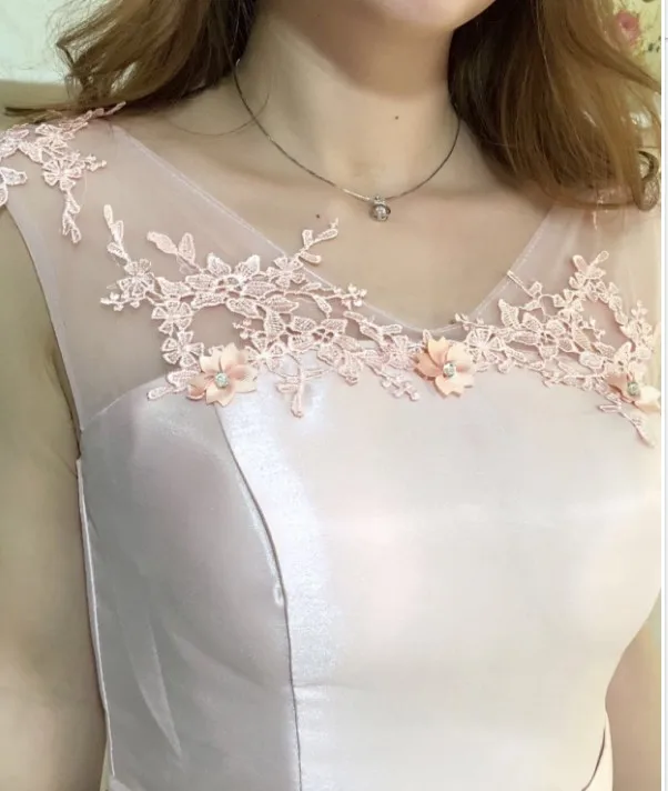 Новинка 2019 года элегантный короткий атласный платье подружки невесты лето бледно розовый с открытыми плечами платья для женщин Красивые