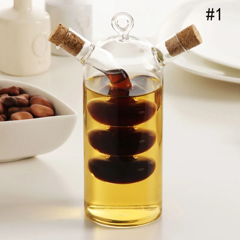 

High Temperature Resistant Bottle Oil and Vinegar Galss Bottle Sauce Jar Sealed Seasoning Small Storage Wine Bottles Oiler