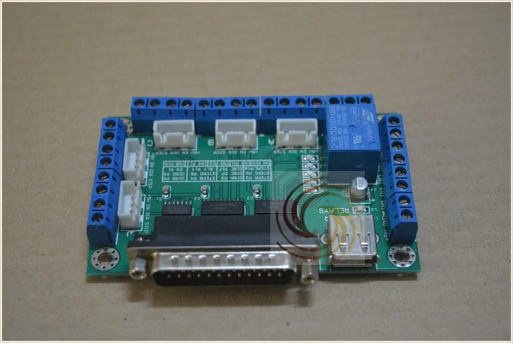 Mach3 5 Axis Cnc Breakout Board Interface Board For Stepper Motor Driver With One Usb Cable 5 Axles Driver Board 1pcs Mach3 5 Axis Cnc Breakout Board Interface Board For Stepper Motor Driver With One Usb Cable 5 Axles Driver Board 1pcs