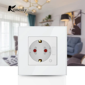 

Smart Socket Embedded Wifi Plug Compatible With Amazon Alexa Google Home Timer Set EU Plug WIFI Smart Socket Power Outlet Panel