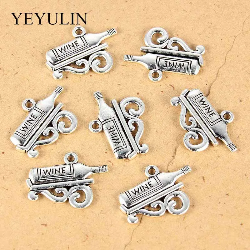 10 шт несколько стилей старинный серебряный Слон Бабочка Подвески-чармы ...