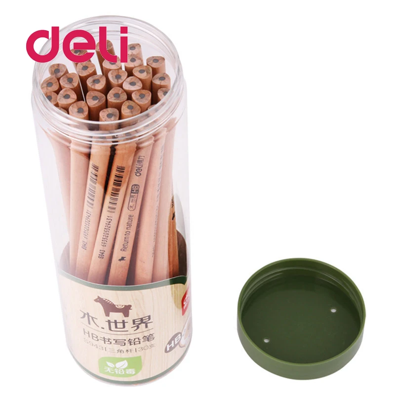 Deli 30 шт. S943 карандаш из дерева HB коррекция осанки Студенческая каллиграфия все