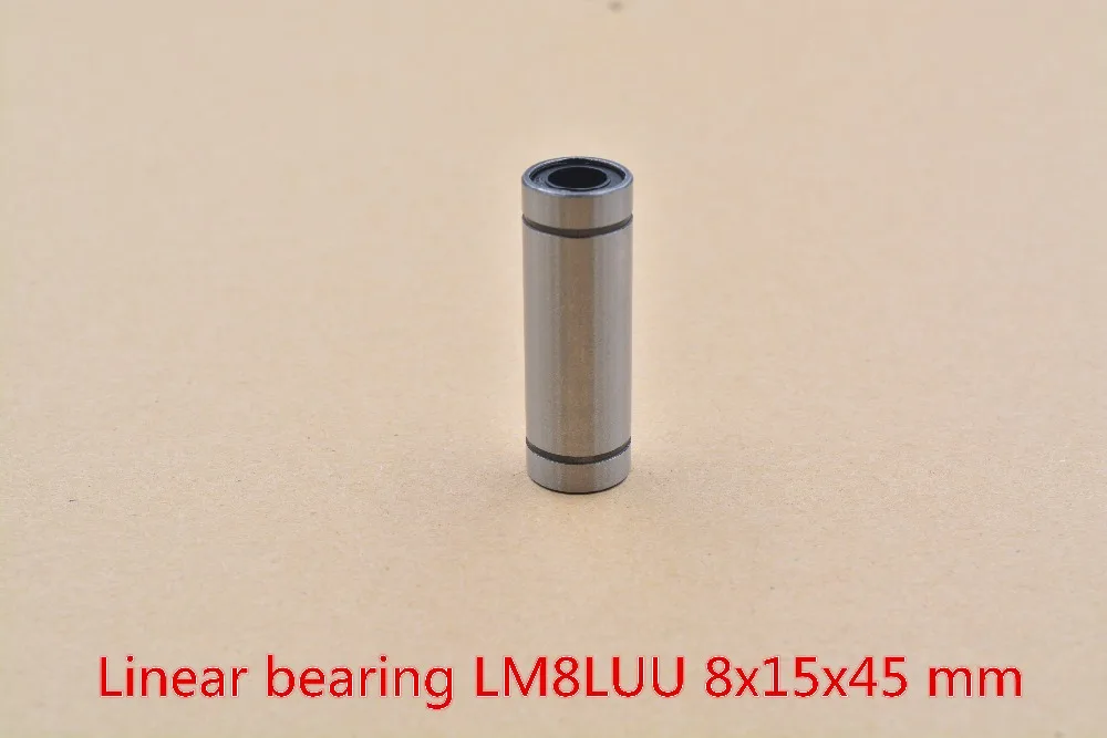 LM8LUU 8 мм x 15 мм x 45 мм Линейный шарикоподшипник втулка для круглый прямой стержень cnc 1 шт