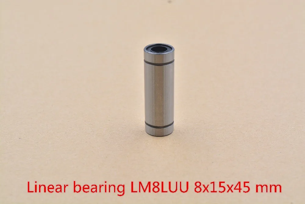 LM8LUU 8 мм x 15 45 линейный шариковый Подшипник Втулка для круглый прямой стержень cnc 1