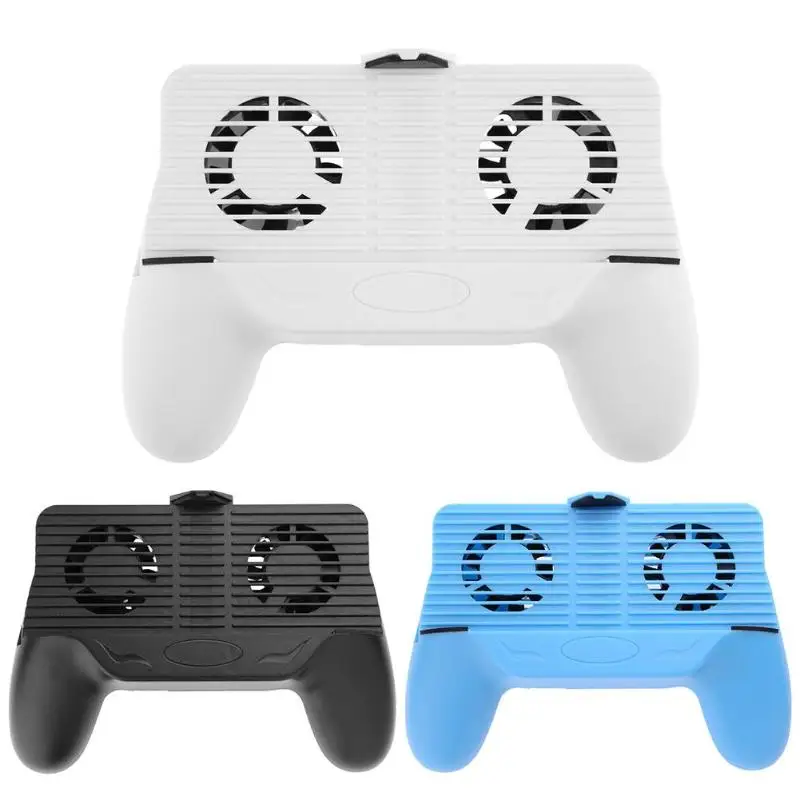 

4 in 1 Gamepad Mobile Phone Double Cooling Fan Radiator Heatsink+Gamepad Game Controller+Power Bank+Bracket Holder High Quality