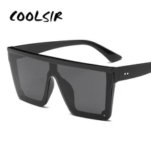 COOLSIR, брендовые, модные, черные, цельные солнцезащитные очки, мужские, негабаритные, для вождения, крутые, солнцезащитные очки, квадратные, мужские, Oculos Gafas, очки