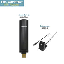 600 Мбит/с USB Wi fi адаптер беспроводной N двухдиапазонный 802.11AC 2,4G/5G WiFi адаптер wifi карта приемник сигнала COMFAST CF-923AC