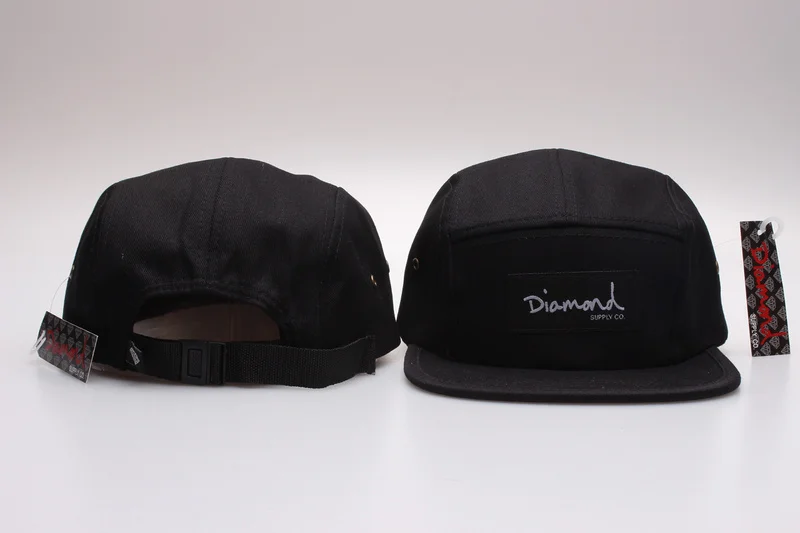 Warna Solid berlian 5 Panel topi 