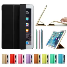 Ultra Slim Smart Case Cover for Apple iPad Pro 12.9 2015 2016 12.9\" 2017 PU Leather Tablet Folding Folio Cases Auto Wake / Sleep